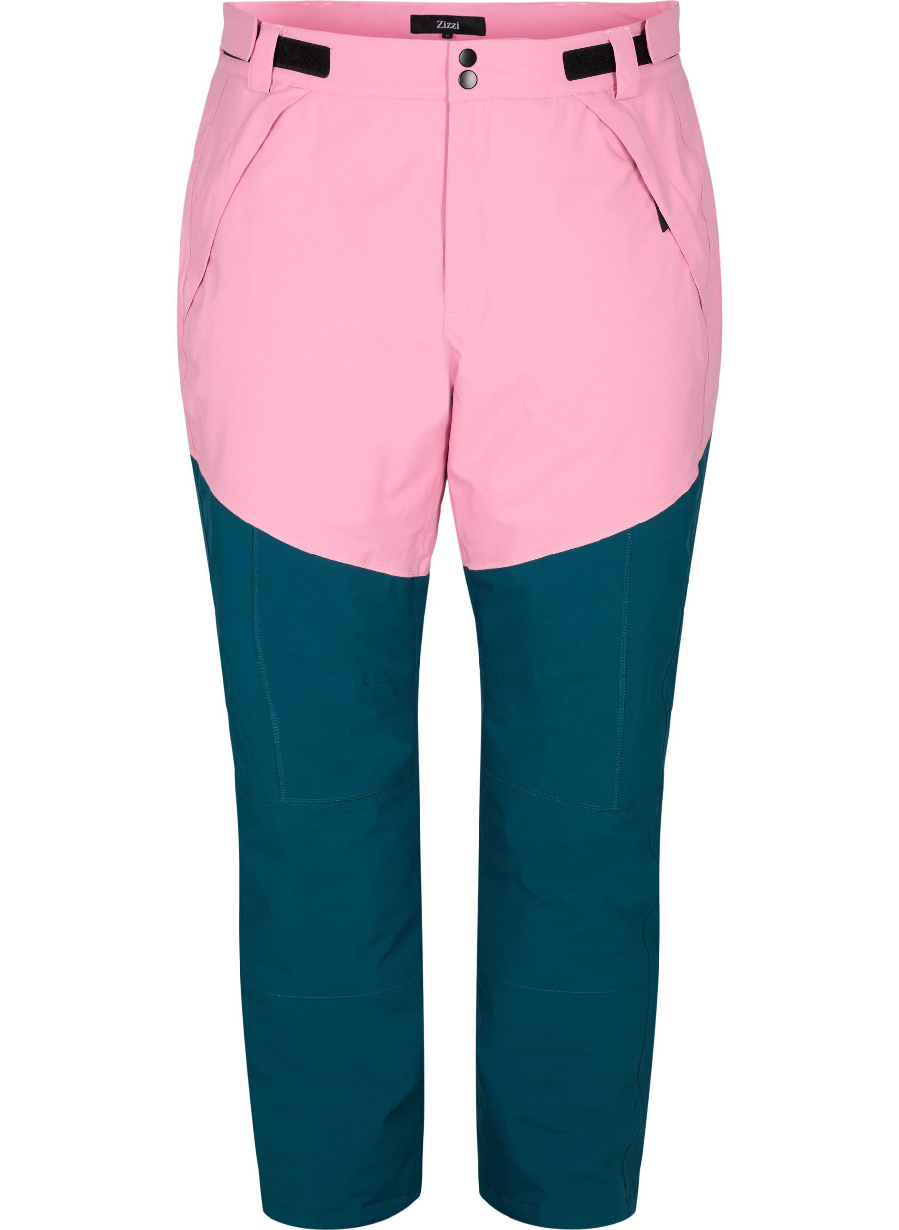 Zizzi Skihose mit Taschen, Sea Pink Comb, Packshot image number 0