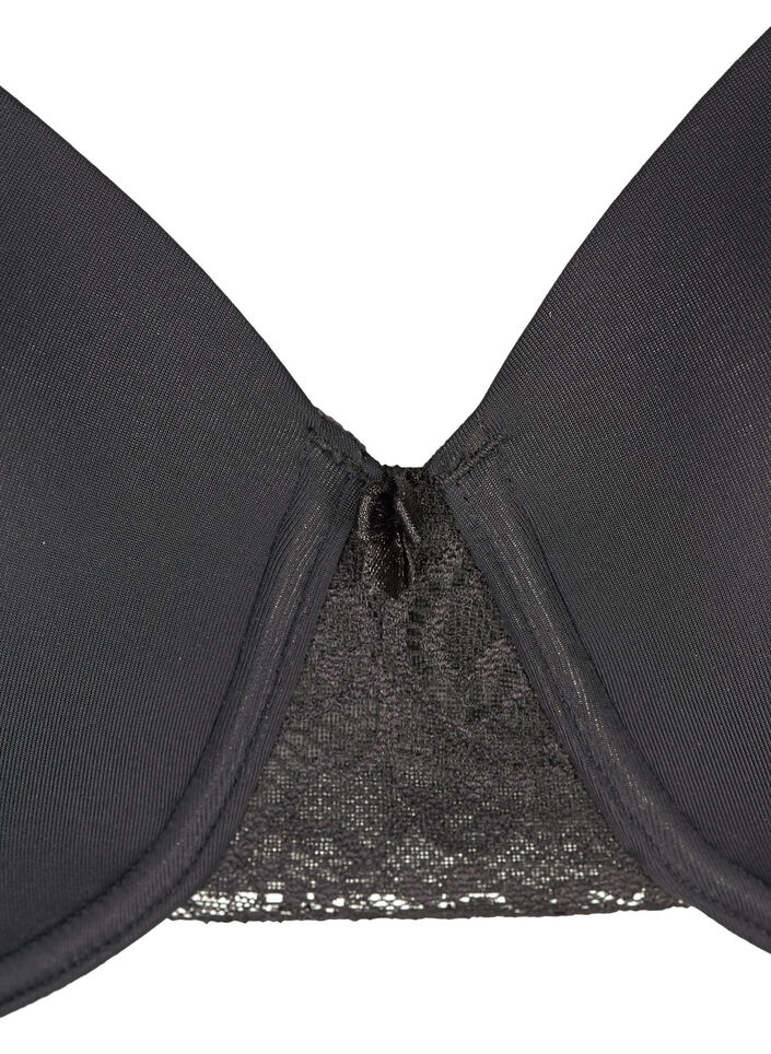 Soutien-gorge moulé avec maille, Noir, Packshot image number 2