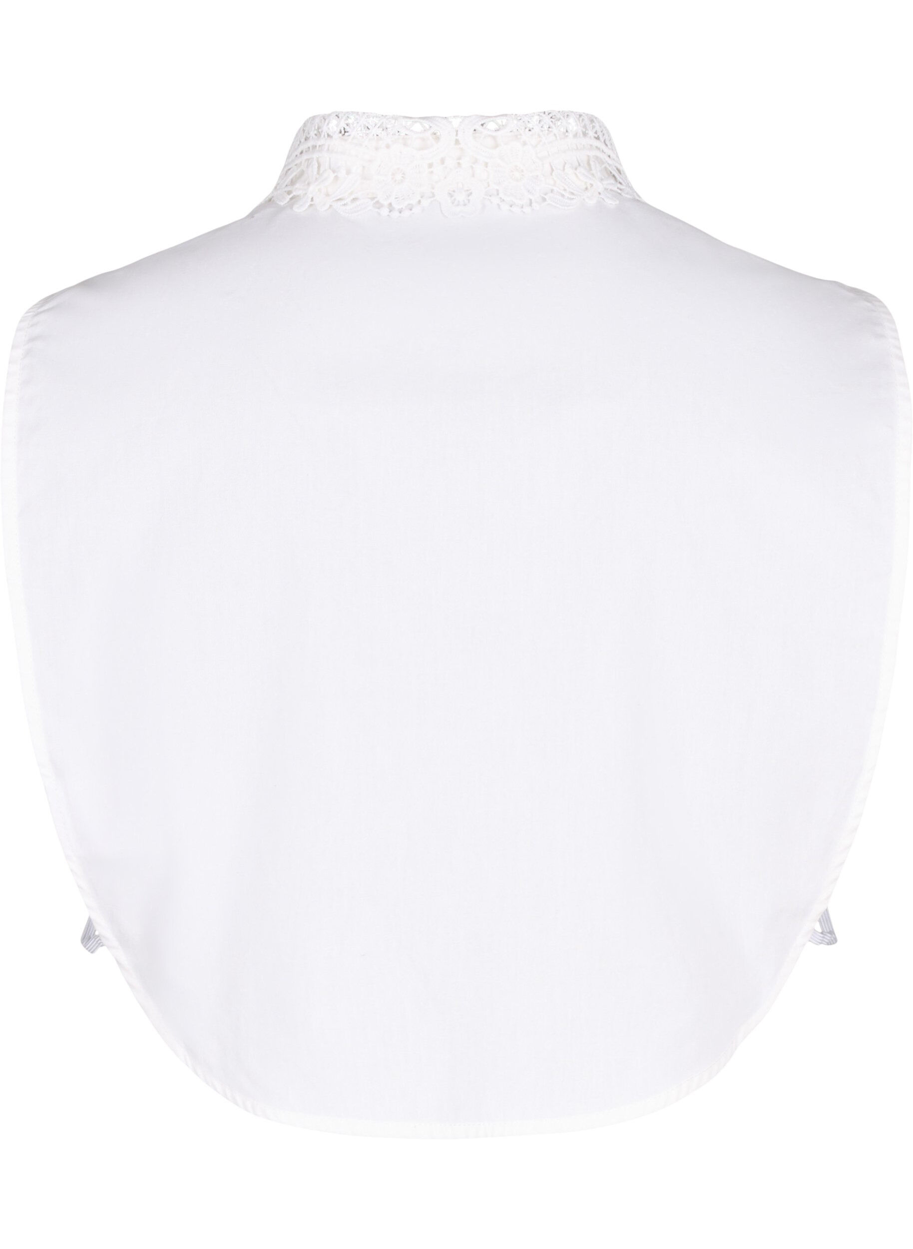 Zizzi Col ample avec lacets, Bright White, Packshot image number 1
