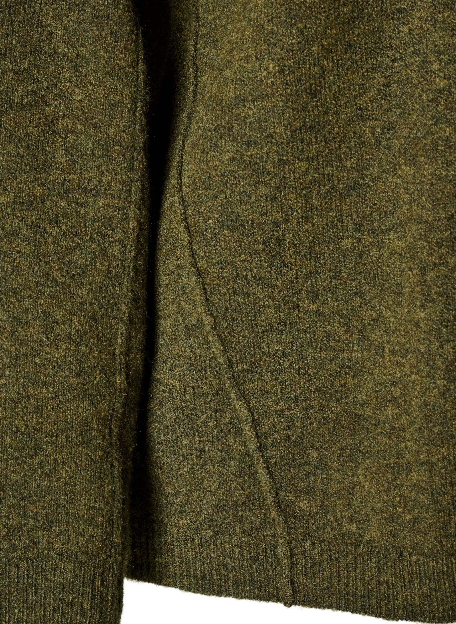 ZizziPull ample en maille avec coutures apparentes, Vert fonc&eacute;, Packshot image number 3