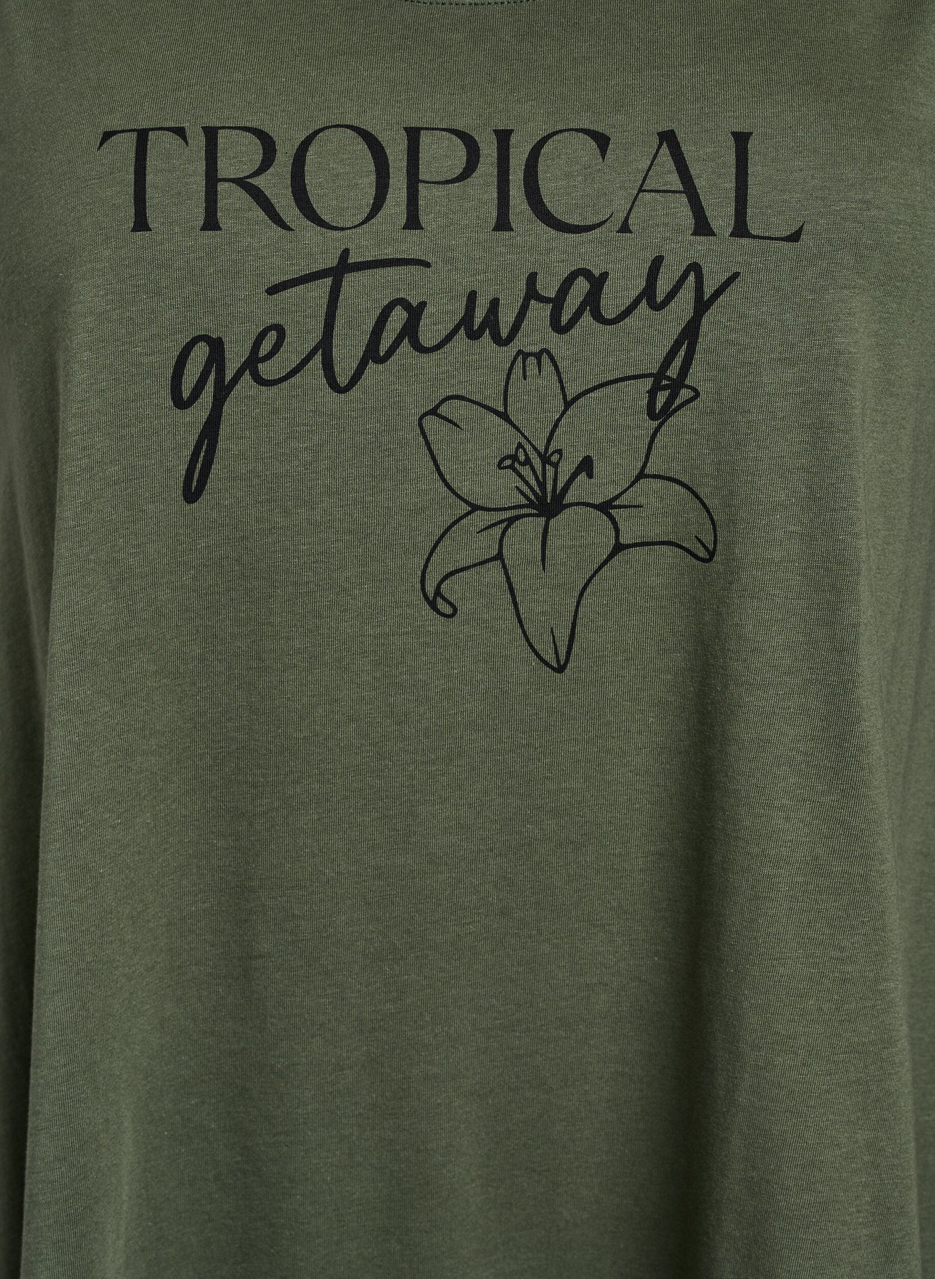 Zizzi Robe &eacute;vas&eacute;e sans manches, Vert, Packshot image number 2