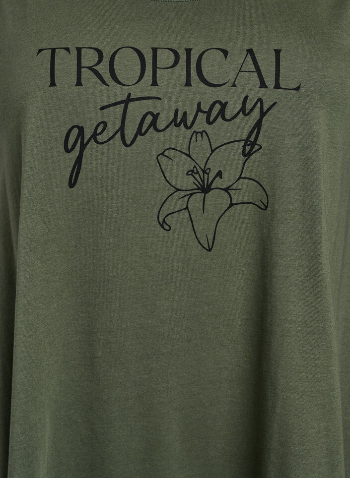 Ärmelloses Kleid in A-Linie, Grün, Packshot image number 2