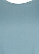 T-shirt &agrave; manches courtes en m&eacute;lange de coton, Bleu, Packshot image number 2