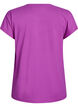 Einfarbiges Trainings-T-Shirt, Lila, Packshot image number 1
