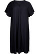 Kleid aus Viskose mit V-Ausschnitt, Schwarz, Packshot image number 0
