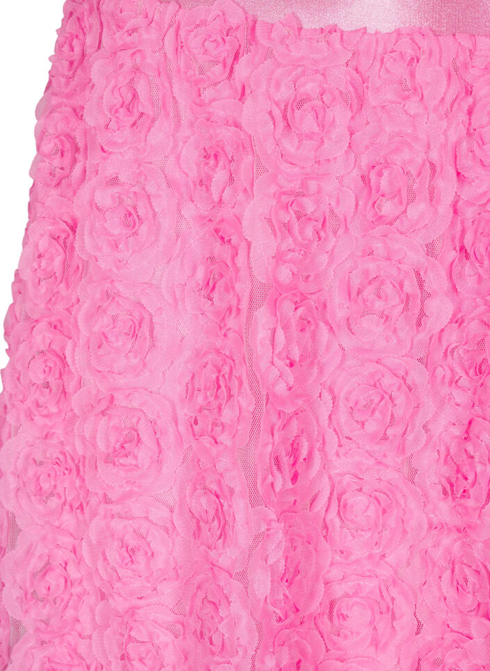Midi-Rock mit 3D-Blumen, Dianthus, Packshot image number 2