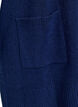 Strickjacke mit Rippenstrick und Taschen, Blau, Packshot image number 3