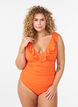 Maillot de bain avec volants et inserts amovibles, Orange, Model image number 0