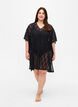 Kaftan-Strandkleid mit Lochmuster, Black, Model image number 2