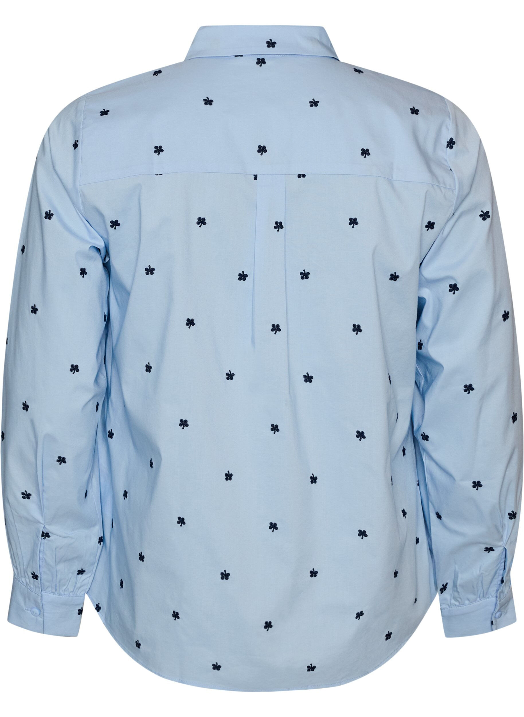 ZizziChemise avec cerises brod&eacute;es, Bleu Clair, Packshot image number 1