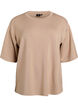 T-shirt ample &agrave; manches courtes, Beige, Packshot image number 0