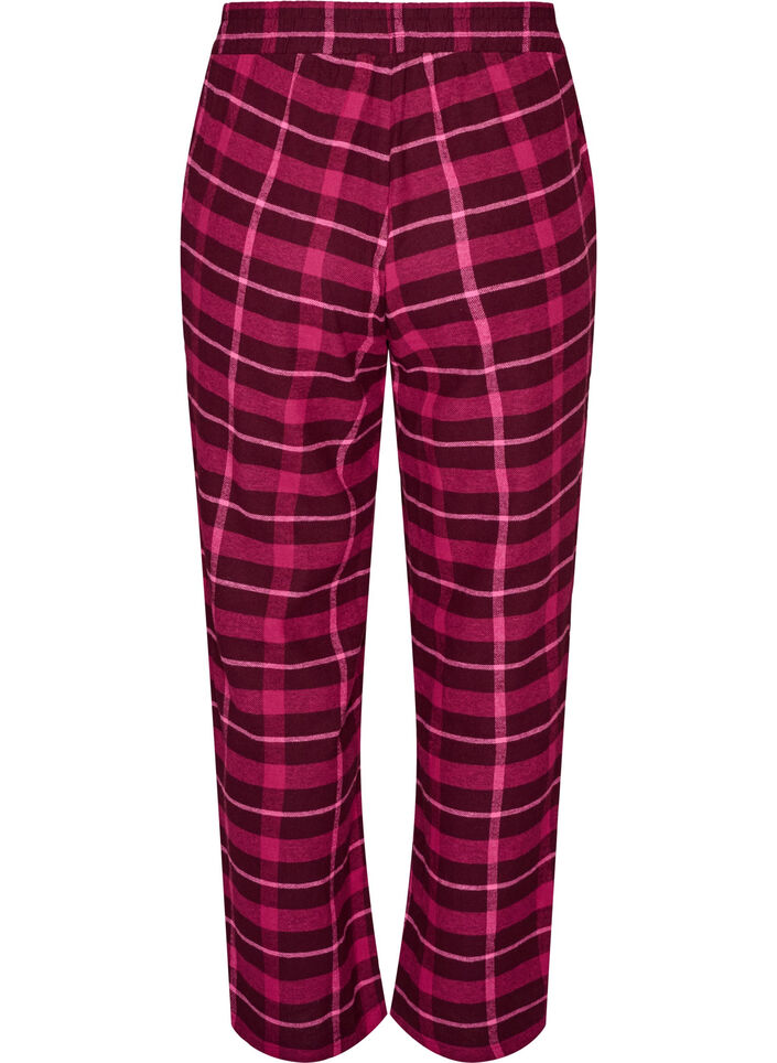 Karierte Pyjamahose aus Baumwolle, Rot, Packshot image number 1