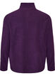 Haut en polaire avec zip et col montant, Violet, Packshot image number 1