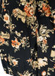 Robe courte en coton avec un ourlet &eacute;lastique et des manches longues, Noir, Packshot image number 3