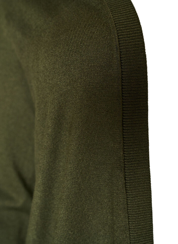 Lange Strickjacke aus einer Viskosemischung, Gr&uuml;n, Packshot image number 2