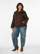 Kurze Jacke mit asymmetrischer Knopfleiste, Braun, Model image number 1