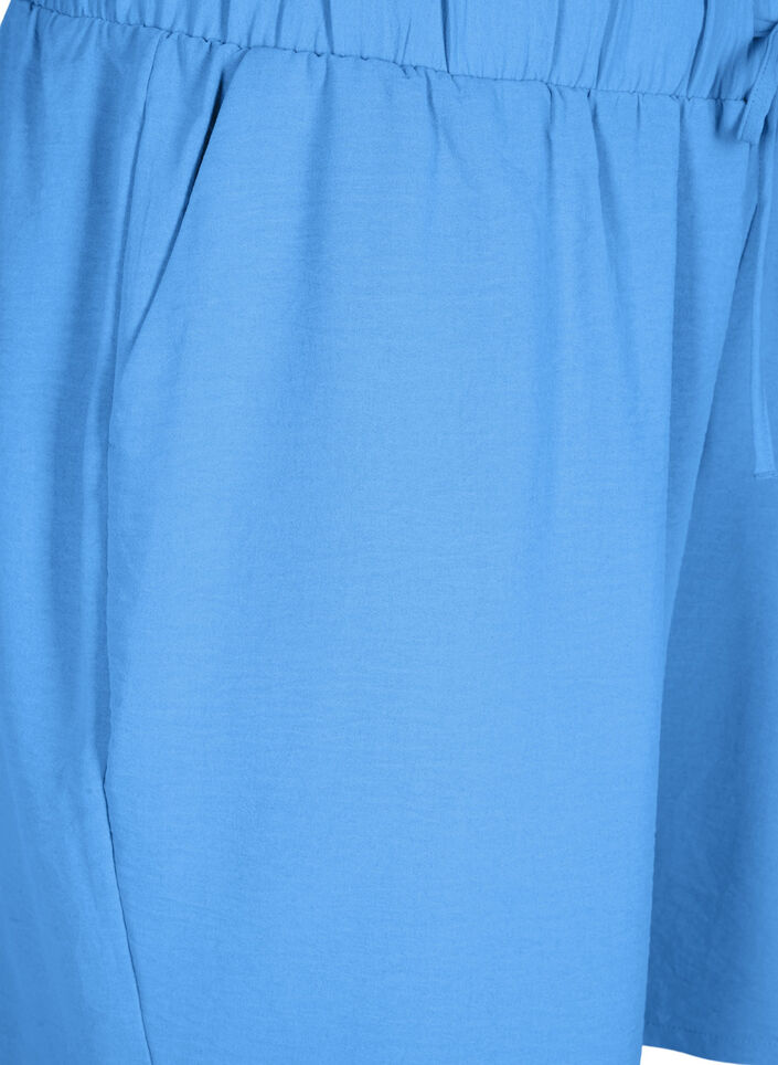 Short avec poches et ceinture &eacute;lastique, Bleu, Packshot image number 2