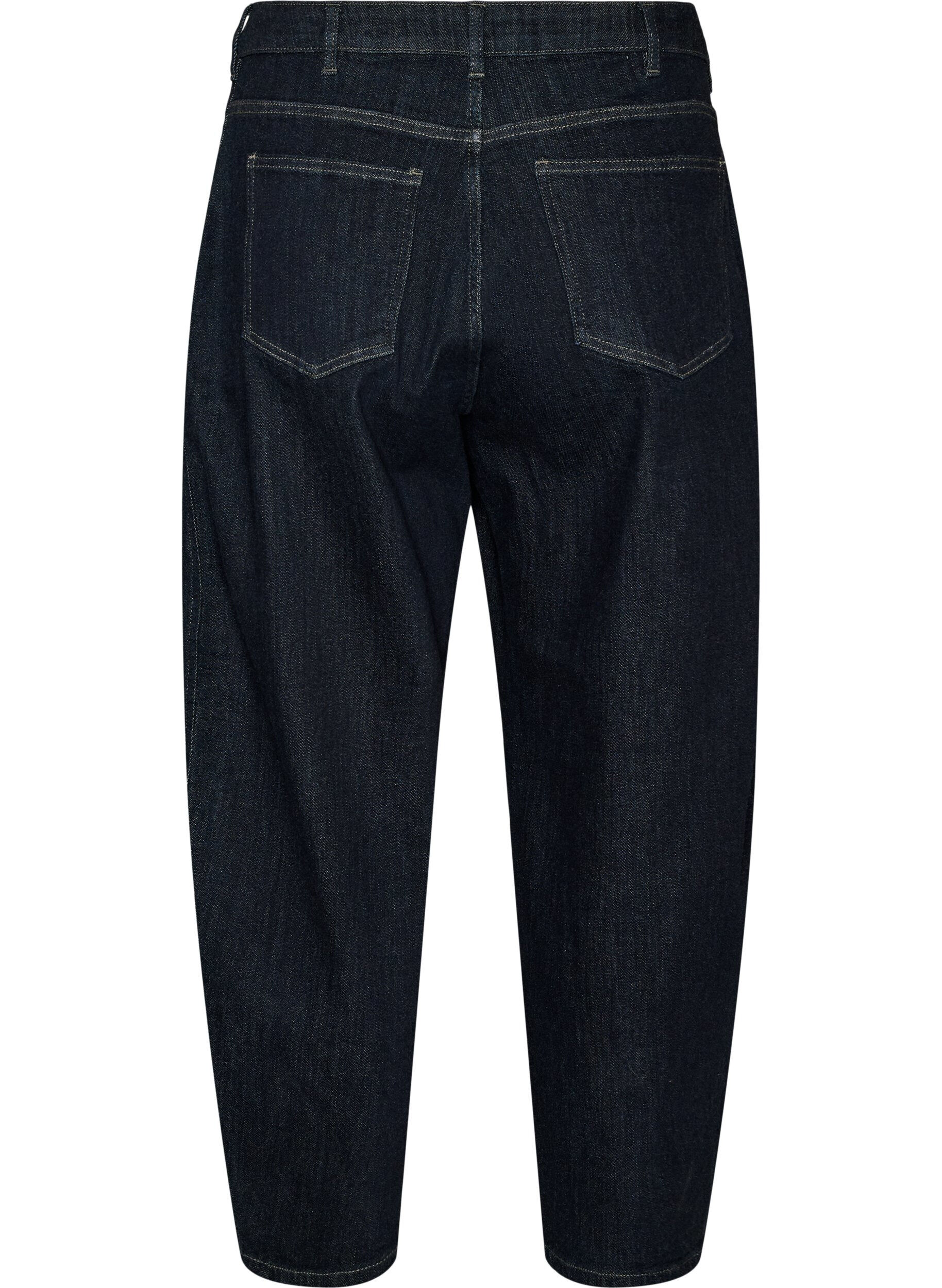 ZizziJean taille haute coupe Barrel, Bleu, Packshot image number 1