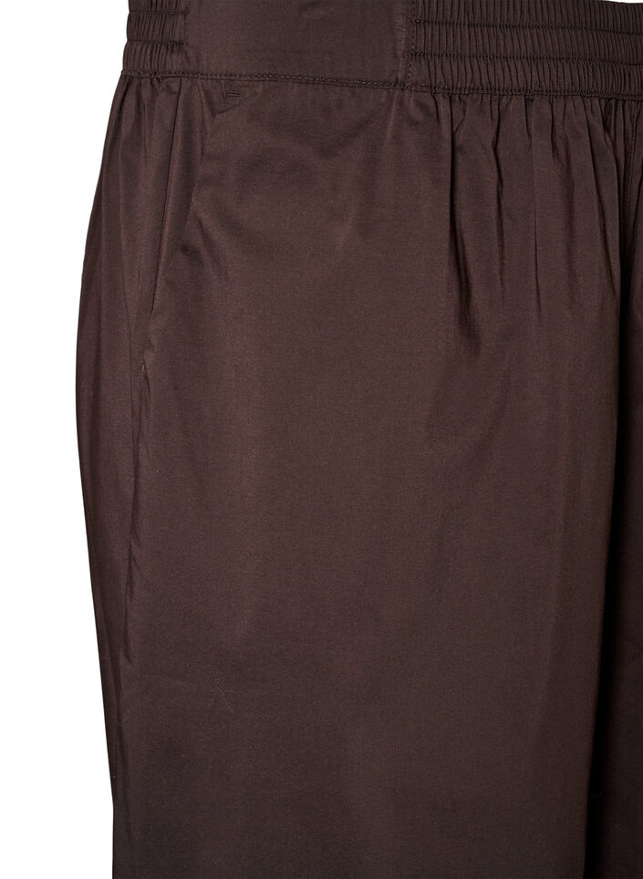 Pantalon ballon avec poches et ceinture &eacute;lastique, Marron, Packshot