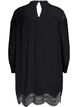 Robe en viscose avec ornements brod&eacute;s, Black, Packshot image number 1