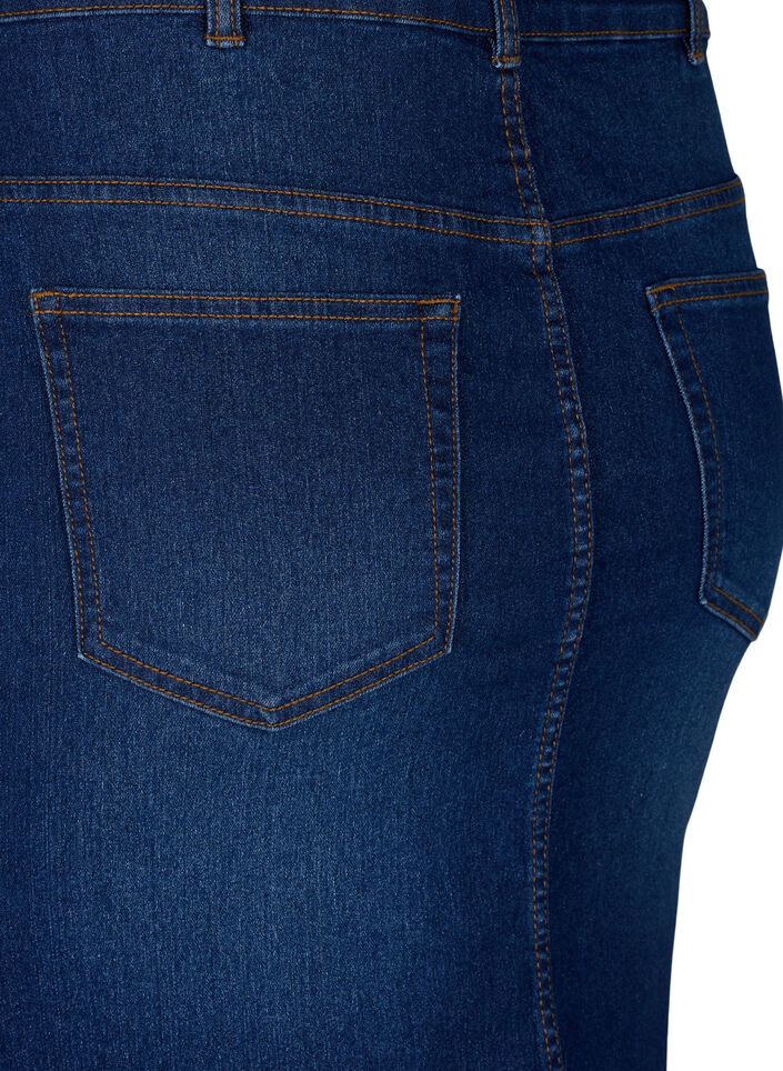 Eng anliegender Jeansrock, Blau, Packshot image number 3