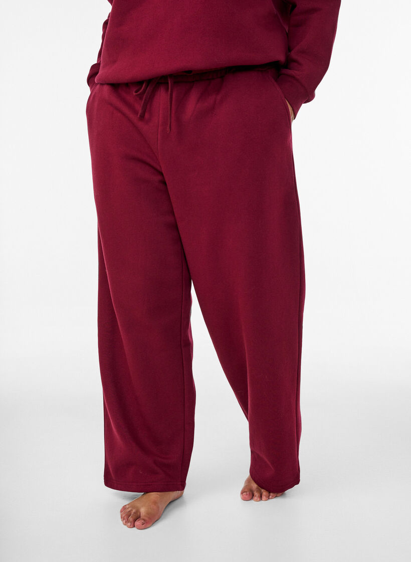 Sweatshirt mit Textaufdruck, Rot, Model image number 3