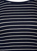 Gestreifte Bluse mit Rundhals, Night Sky Stripe, Packshot image number 2
