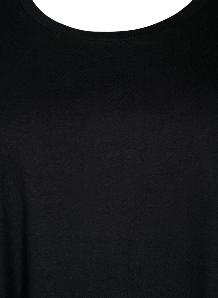 2er-Pack Kleider aus Baumwolle mit kurzen Ärmeln, Black/Black, Packshot image number 3