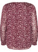 Bluse mit gebl&uuml;mtem Print und Glitzerfaden, Rot, Packshot image number 1