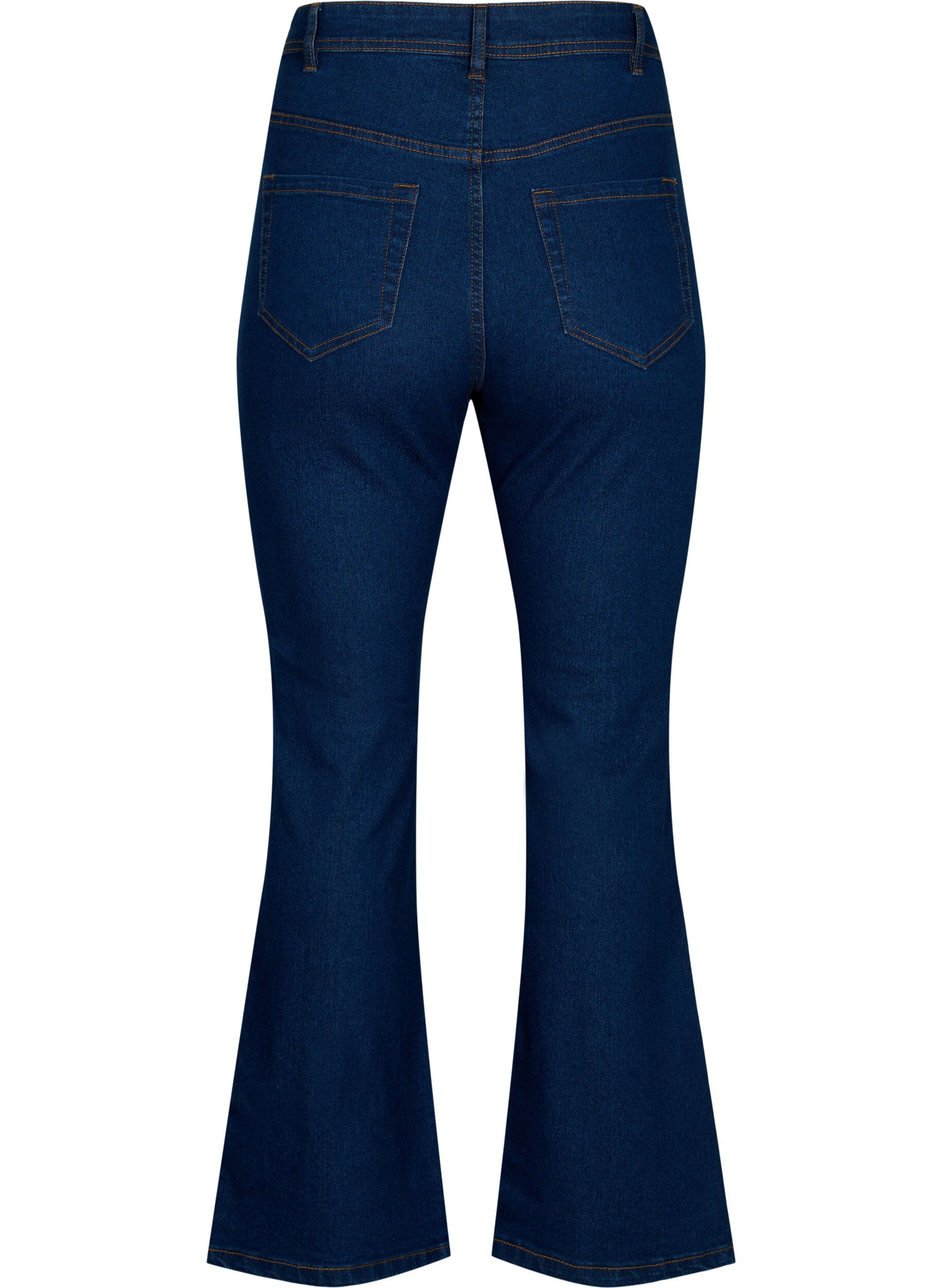 ZizziHoch taillierte Jeans mit Bootcut, Blau, Packshot image number 1