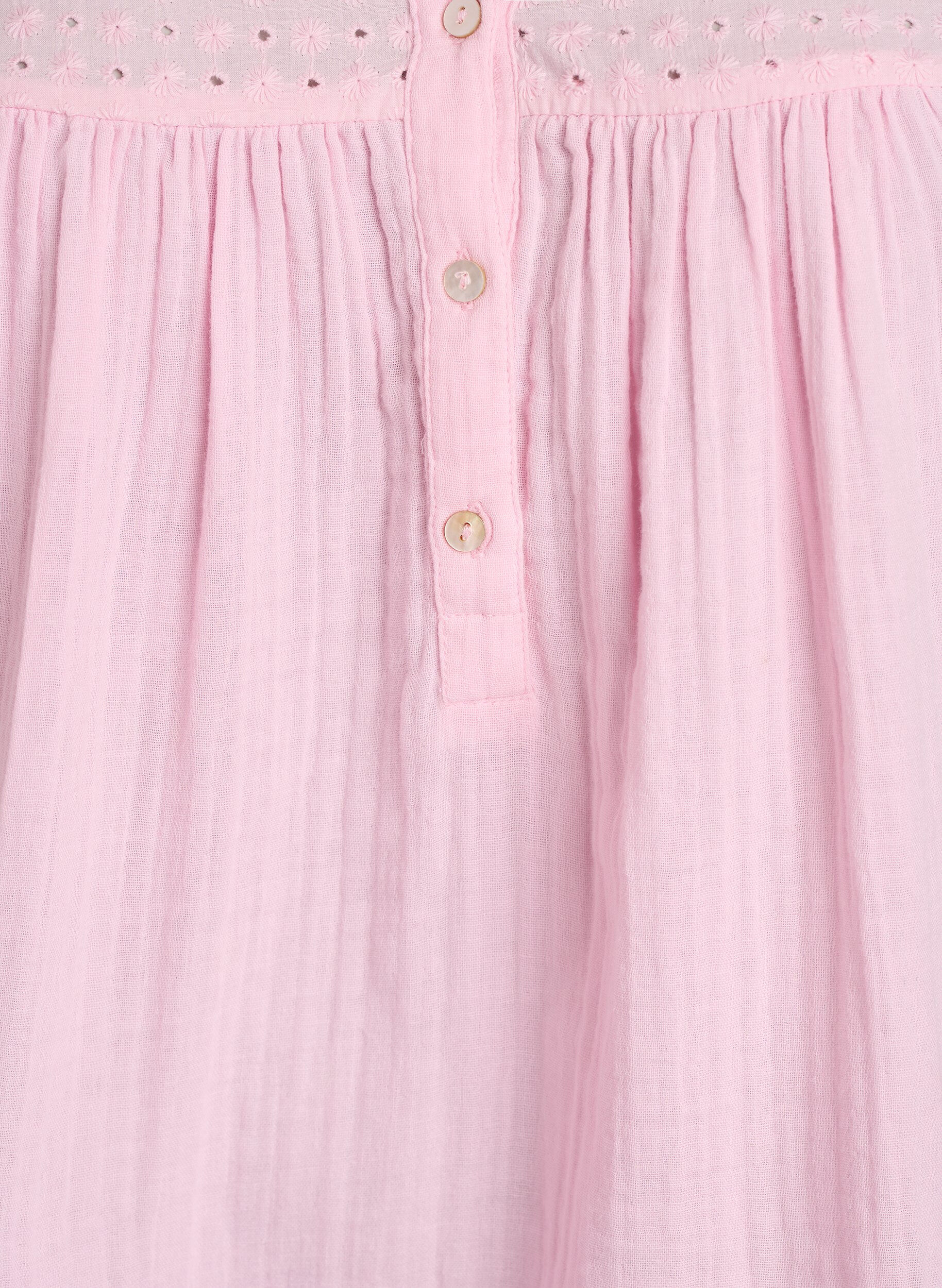 ZizziBluse aus Baumwollmusselin mit Lochstickerei, Rot, Packshot image number 2