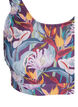 Haut de bikini à encolure ronde, Deep Tropical Print, Packshot image number 2
