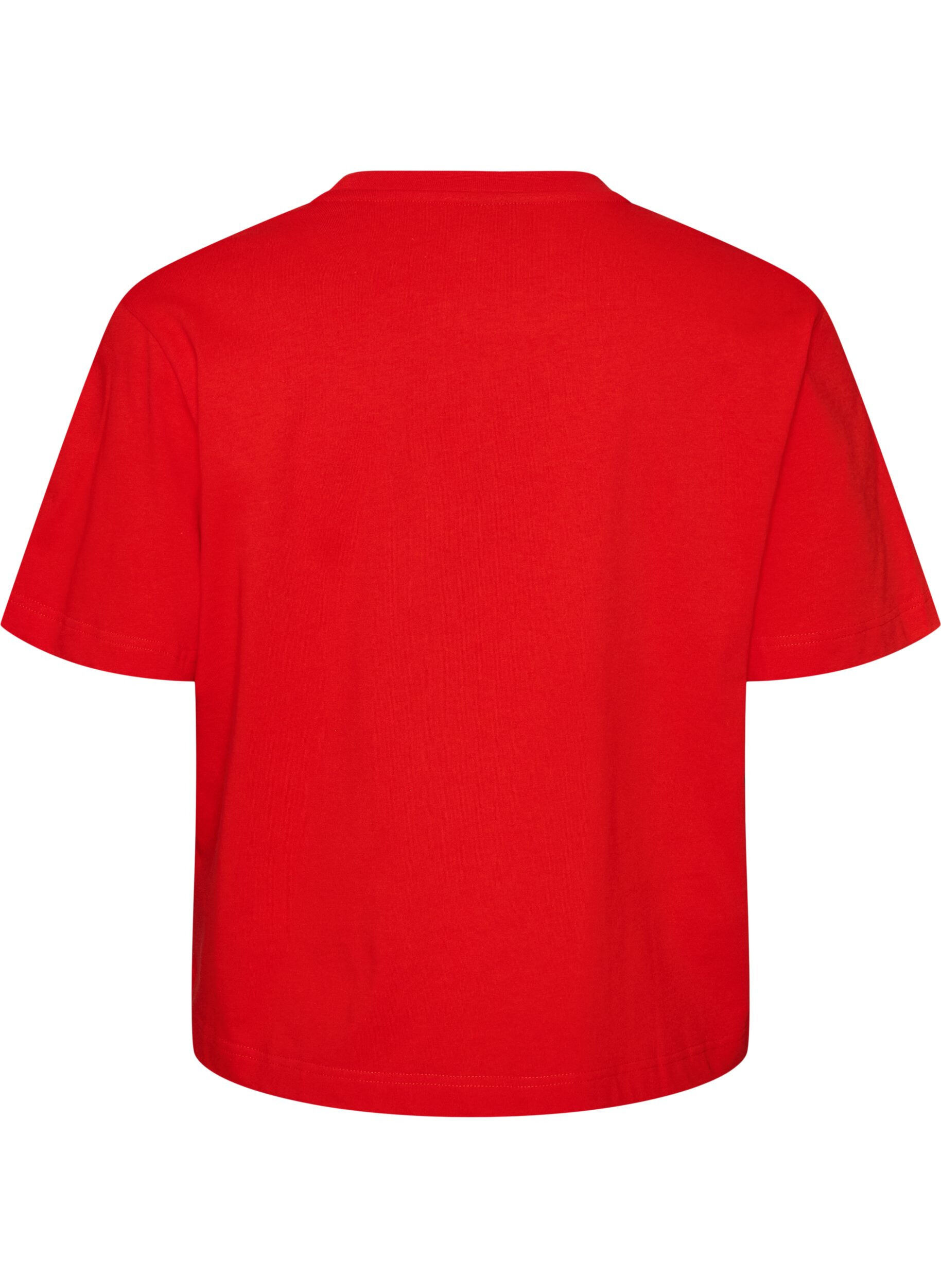 ZizziT-shirt coupe boxy en coton, 0942, Packshot image number 1