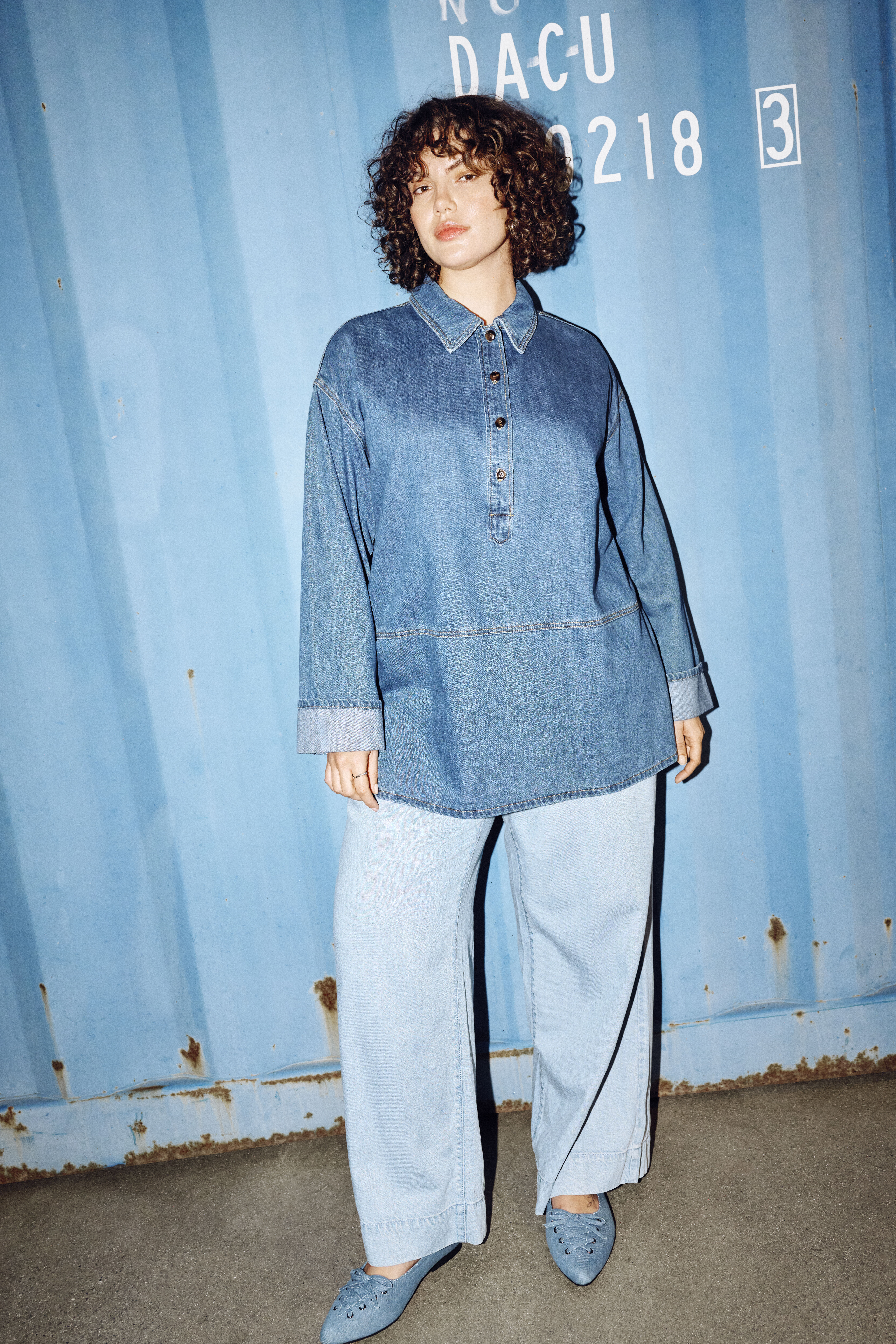 Zizzi Denim-Look, , Model