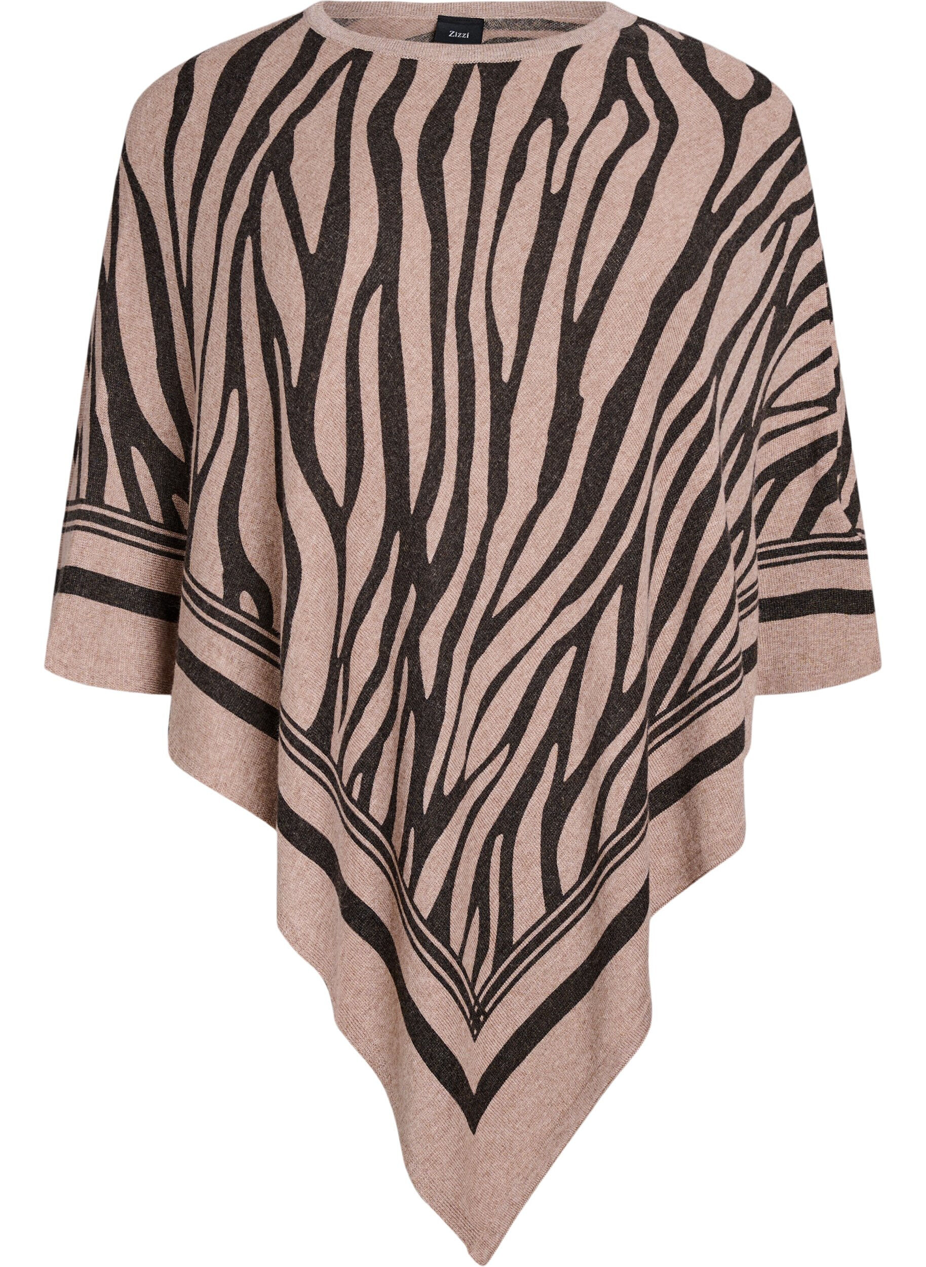 Poncho en maille fine