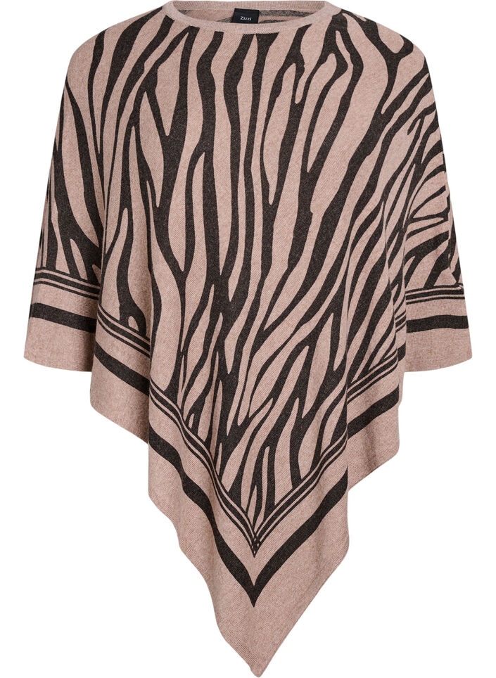 Poncho en maille fine, Noir, Packshot image number 0