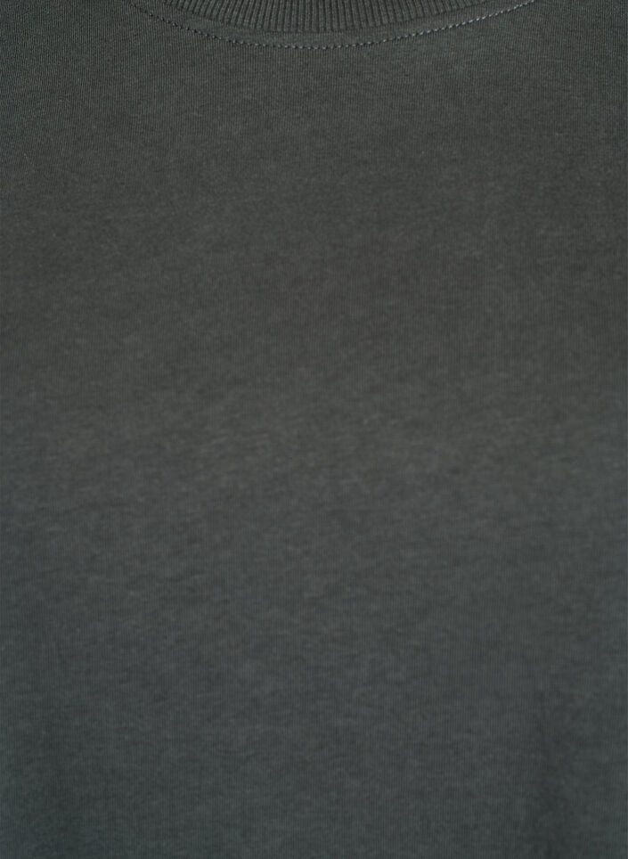 Basic-T-Shirt aus Baumwolle mit Rundhalsausschnitt, Gr&uuml;n, Packshot image number 2