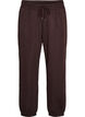 Pantalon de jogging taille haute avec cordon de serrage, Marron, Packshot image number 0