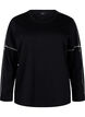Sweat-shirt avec coutures contrastées, Black, Packshot image number 0