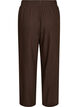 Pantalon large en lin et viscose, Marron, Packshot image number 1