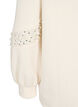 Sweatshirt mit Perlendetails, Buttercream, Packshot image number 3