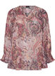 Tunika mit Paisleymuster und gesmokten &Auml;rmelb&uuml;ndchen, Rot, Packshot image number 0