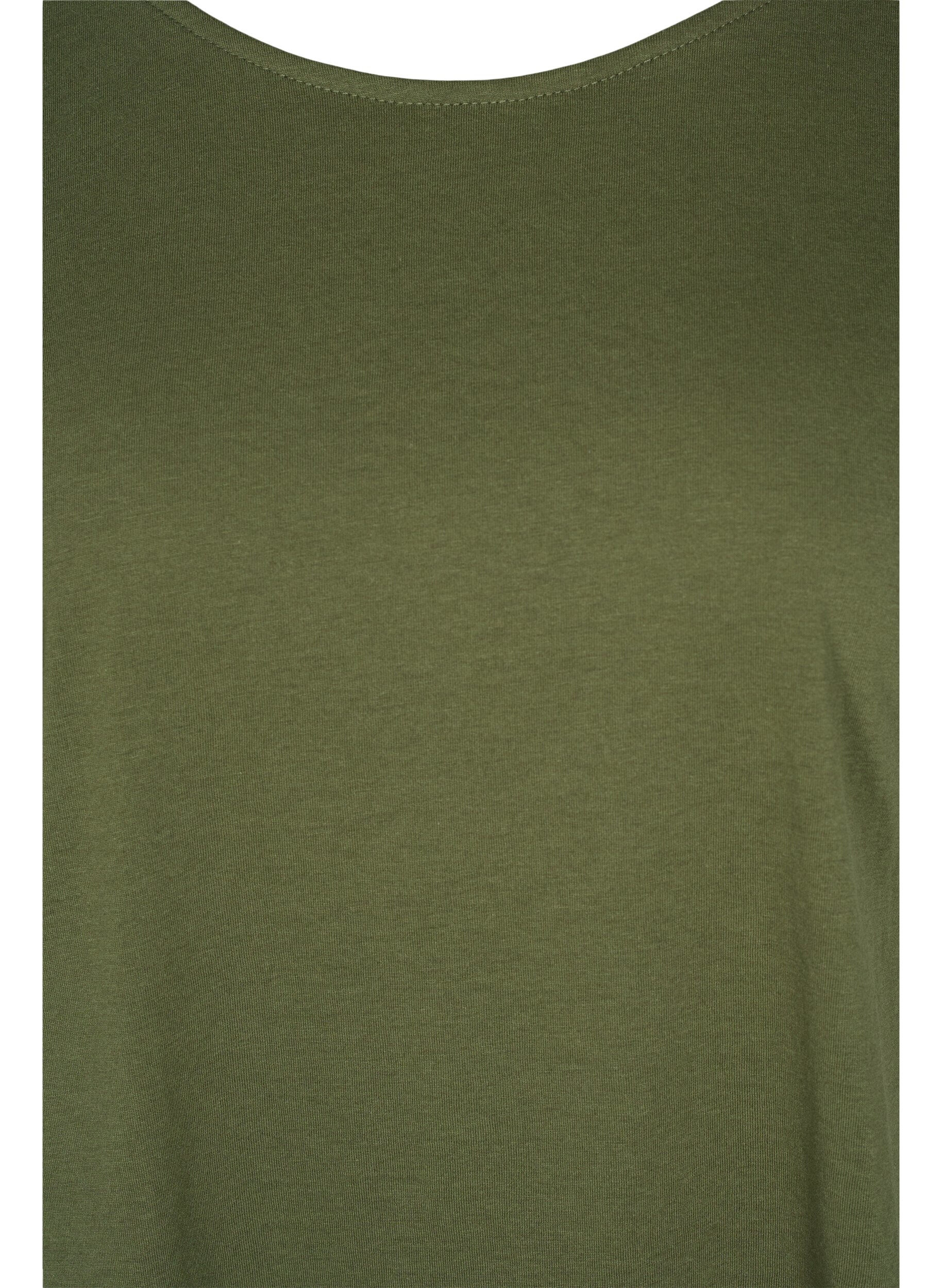Zizzi T-shirt en m&eacute;lange coton, Ivy Green, Packshot image number 2