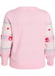 Blouse en maille avec motif de Noël, Rose, Packshot image number 1