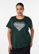 T-shirt imprim&eacute;, Vert, Model image number 0