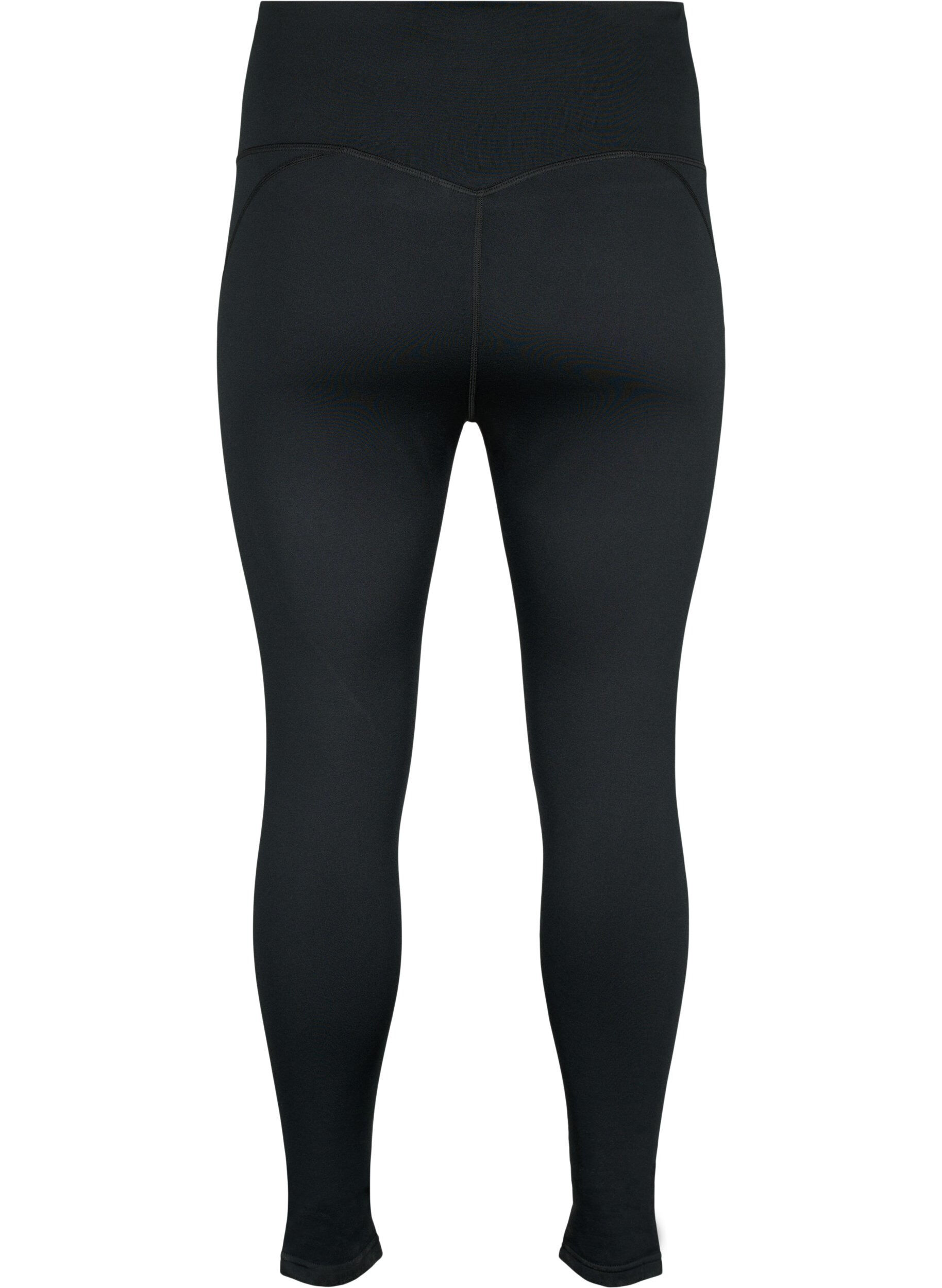 ZizziTrainingstights mit Fleecefutter, Schwarz, Packshot image number 1