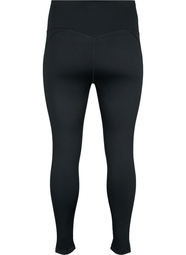 Trainingstights mit Fleecefutter, Schwarz, Packshot image number 1