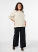 Feinstrick-Strickjacke mit Rundhalsausschnitt, Beige, Model image number 1
