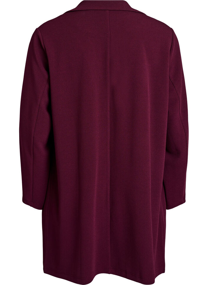 FLASH - Blazer long avec des poches, Bordeaux, Packshot image number 1