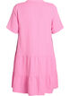 Robe courte &eacute;vas&eacute;e en mousseline de coton, Rose, Packshot image number 1